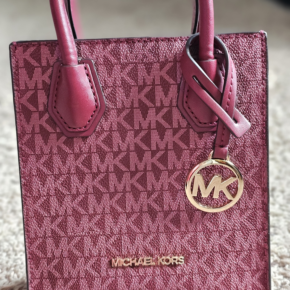Mercer Extra-Small Logo and Leather Crossbody Bag with removable strap